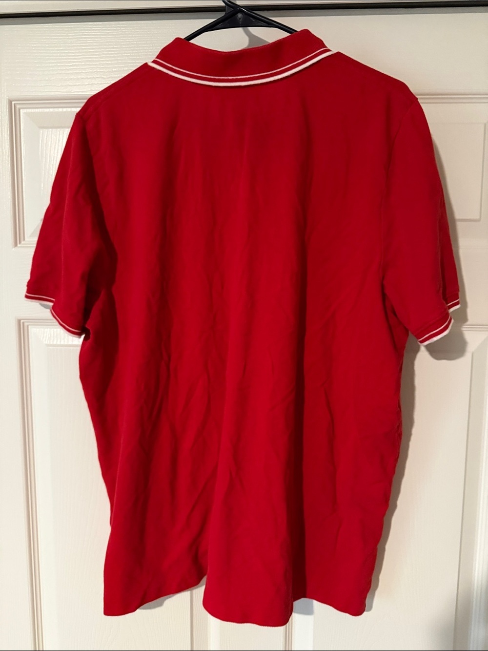 Lauren Ralph Lauren Red Polo with White Trim and Embroidered Crest - Picture 6 of 8